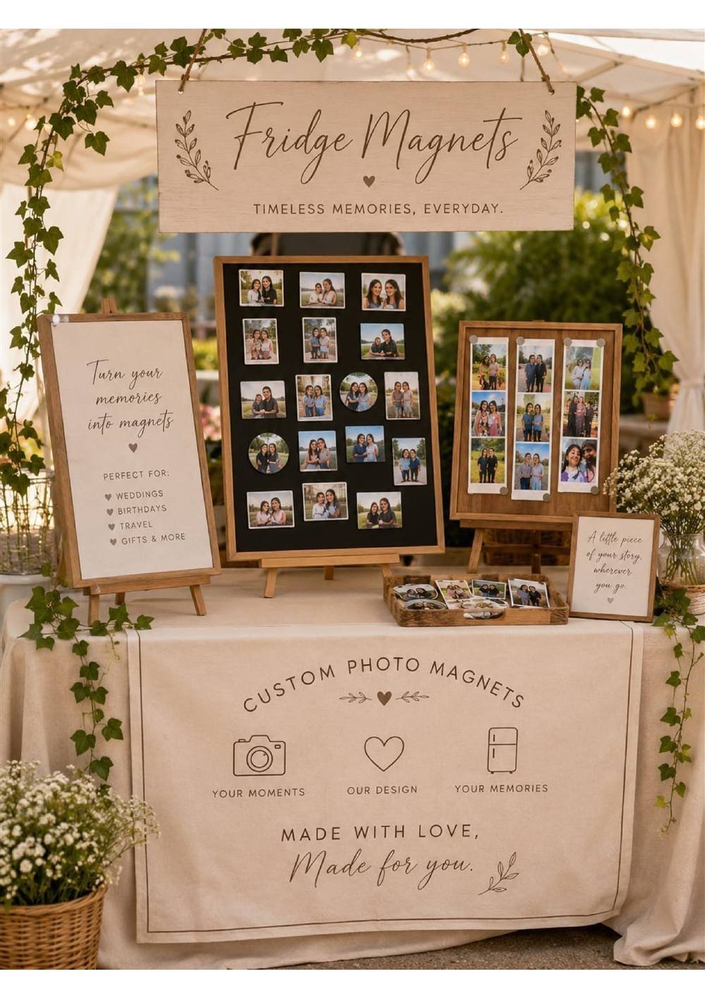 Fridge Magnet DIY Carnival Stall — Carnival Artist wedding stall by Rajasthan Event Management
